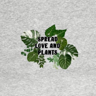 Backprint Spread Love and Plants T-Shirt